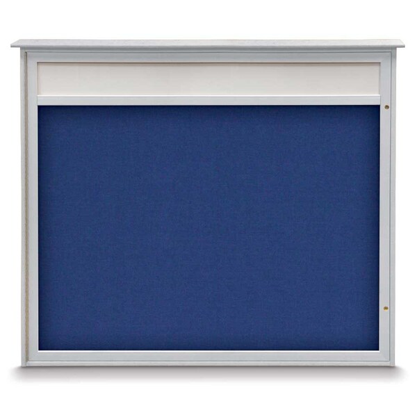 United Visual Products Double Door Enclosed Indoor Letterboard UV11255-BLACK-HUNGRN - main